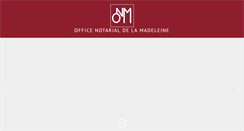 Desktop Screenshot of officenotarialdelamadeleine.fr