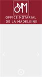 Mobile Screenshot of officenotarialdelamadeleine.fr
