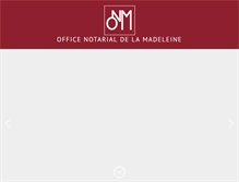 Tablet Screenshot of officenotarialdelamadeleine.fr